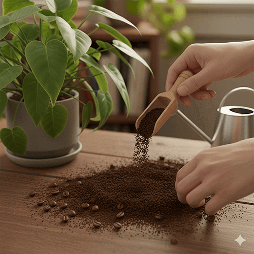 커피찌꺼기 100%활용법_친환경 화분비료