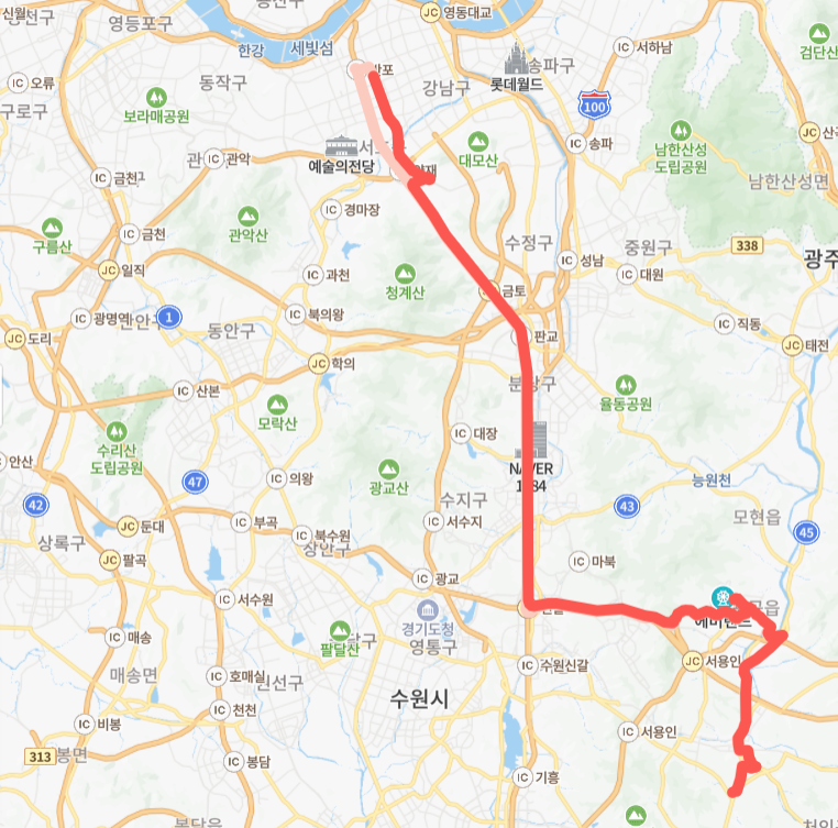 5002B번-버스-노선-지도