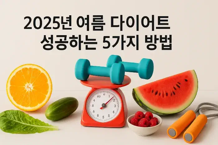 2025년 여름 다이어트 성공하는 5가지 확실한 방법