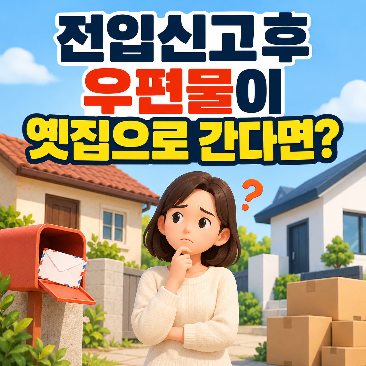 전입신고 후 우편물이 옛집으로 가는 문제 안내