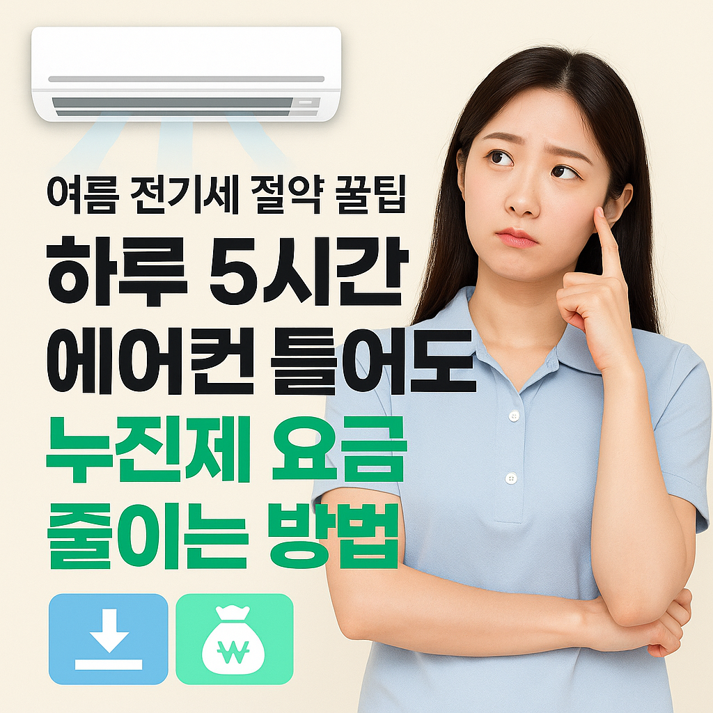 여름 전기세 절약 꿀팁 &ndash; 에어컨 하루 5시간 틀어도 누진제 요금 줄이는 법
