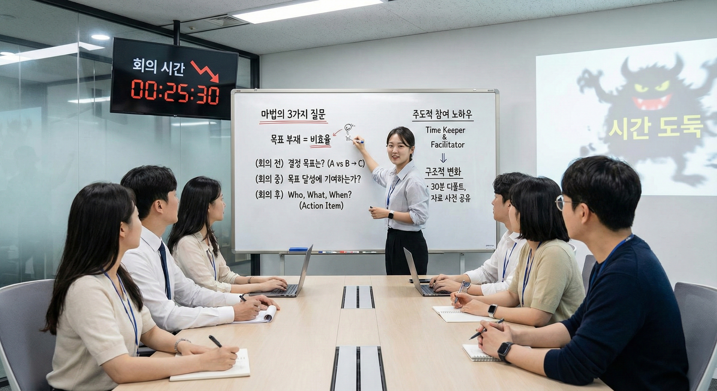 비효율적인 회의 개선 팁과 주도적 회의 참여 노하우