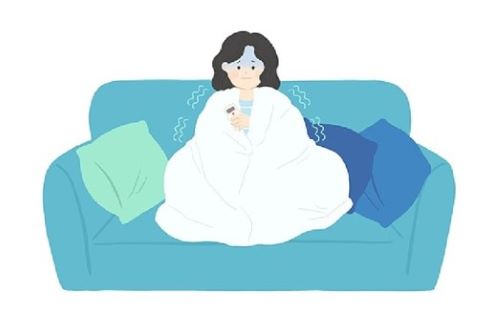 냉방병 일러스트 이미지