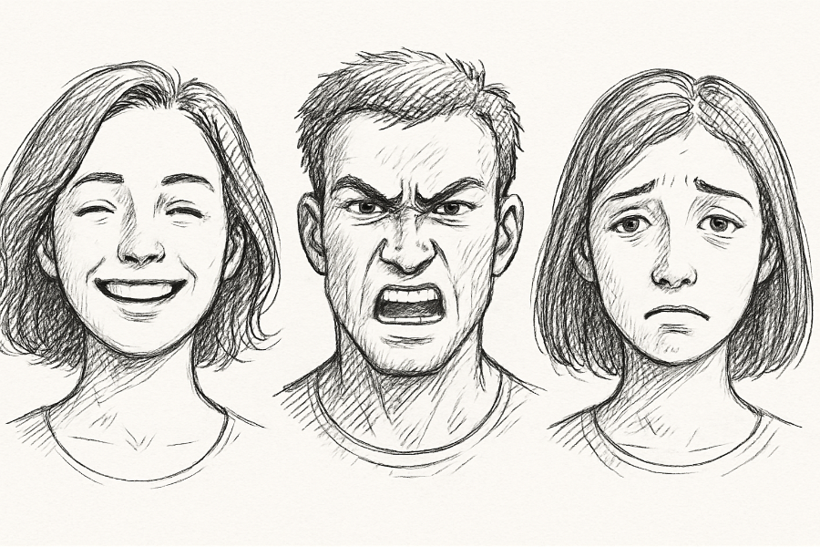 표정과 감정 드로잉