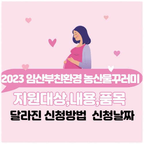 2023 임산부친환경-농산물꾸러미