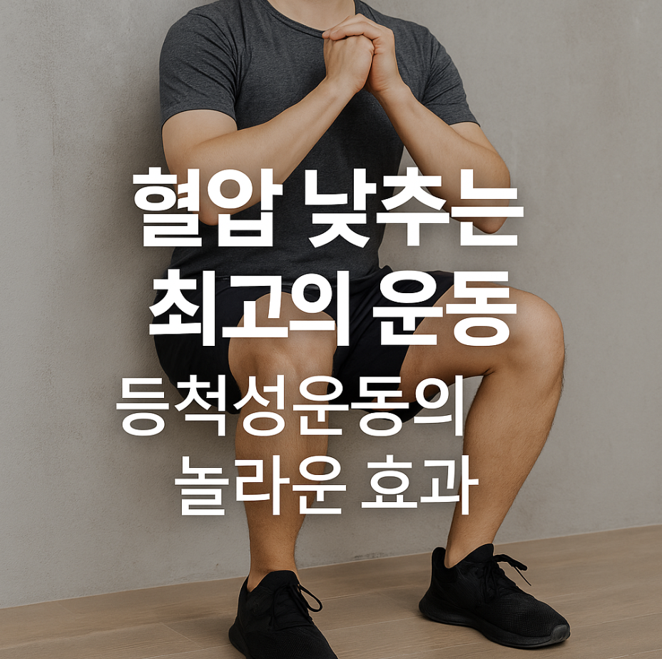 혈압 낮추는 최고의 운동, 등척성운동의 놀라운 효과
