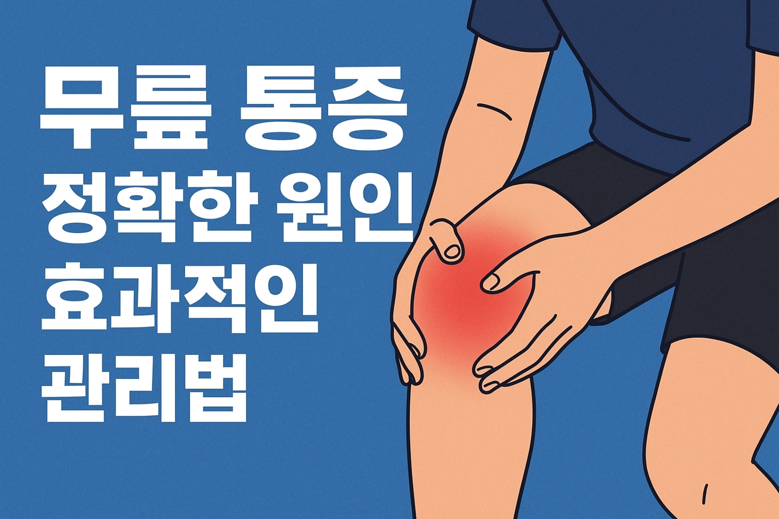 무릎 통증 정확한 원인과 효과적인 관리법 5가지