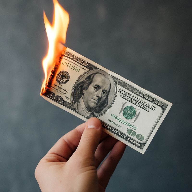 돈에 불이 붙는 꿈 해몽 – 감정 폭발과 재정 불안