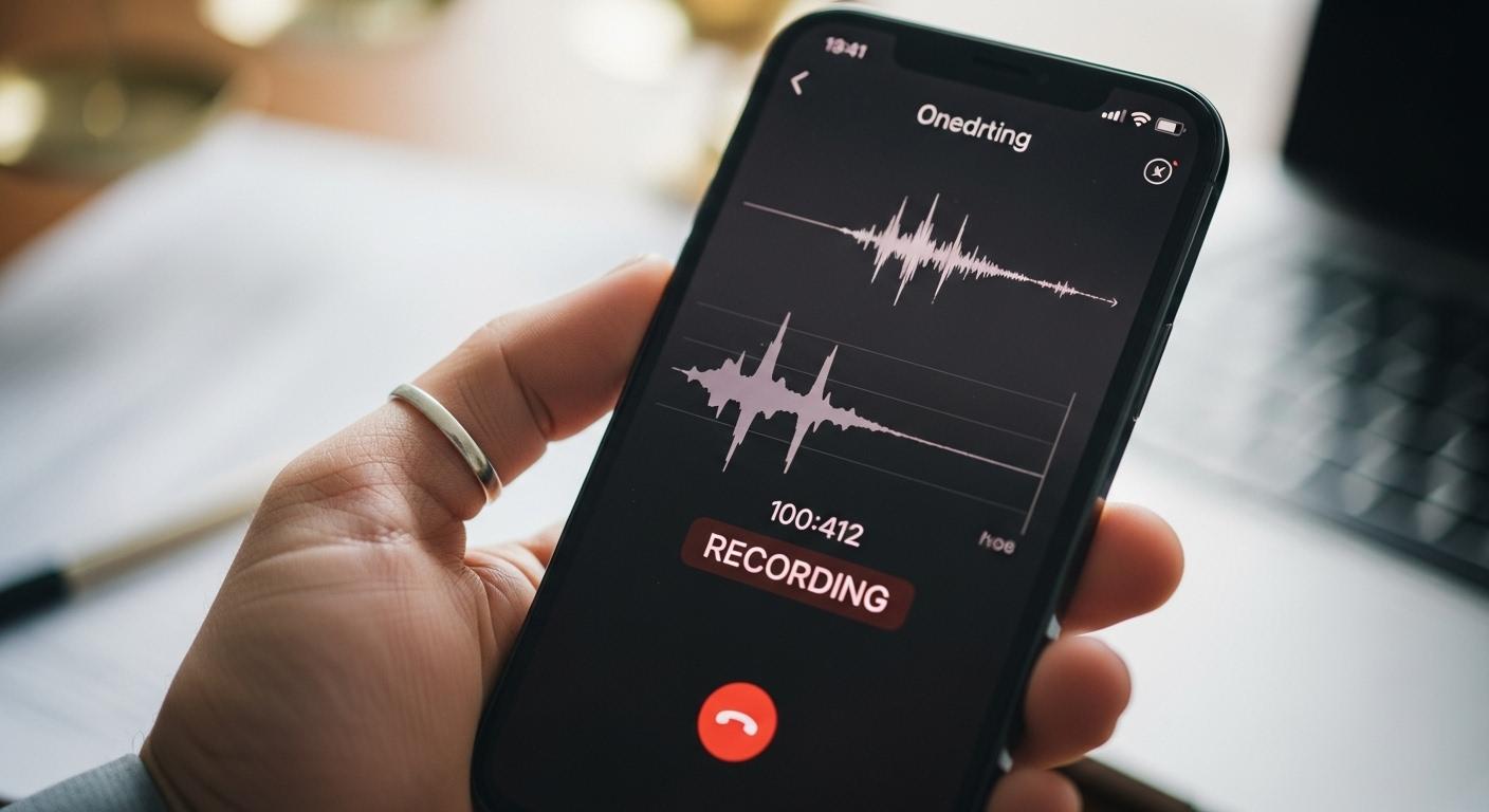 아이폰 통화 녹음 법적 문제