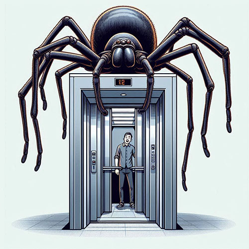 왕거미-엘리베이터