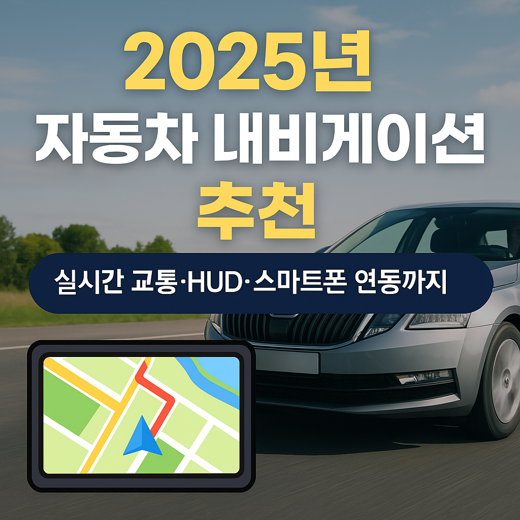 2025년 자동차 내비게이션 추천 TOP 7(실시간 교통&middot;HUD&middot;스마트폰 연동) 관련 사진