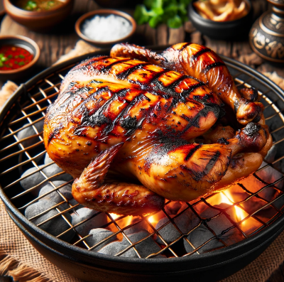 살안찌는음식 구운통닭