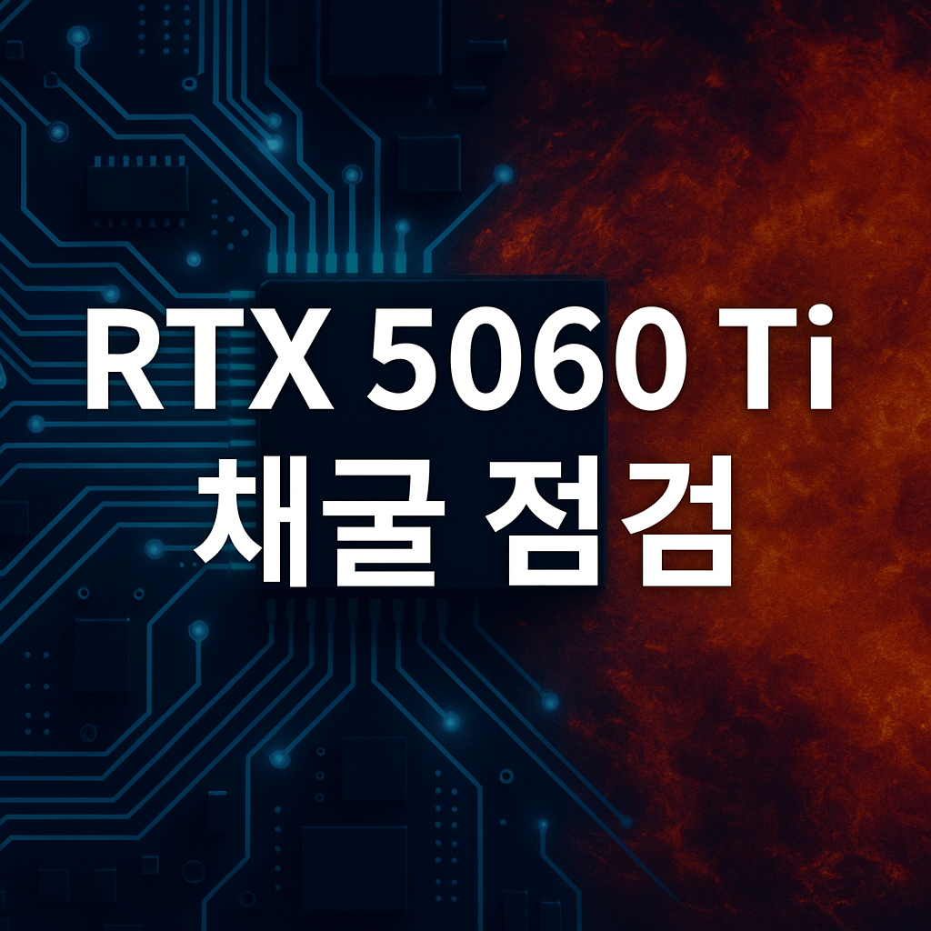 RTX 5060 Ti 채굴 점검 관련 사진