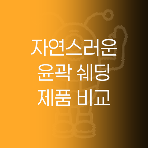 자연스러운 윤곽 메이크업 쉐딩 제품별..