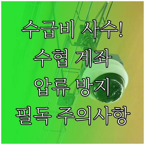 기초생활수급자 수협 압류 방지 계좌 ..