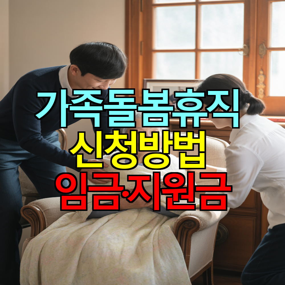 가족돌봄휴직 제도 ❘ 신청방법부터 임금&middot;지원금까지