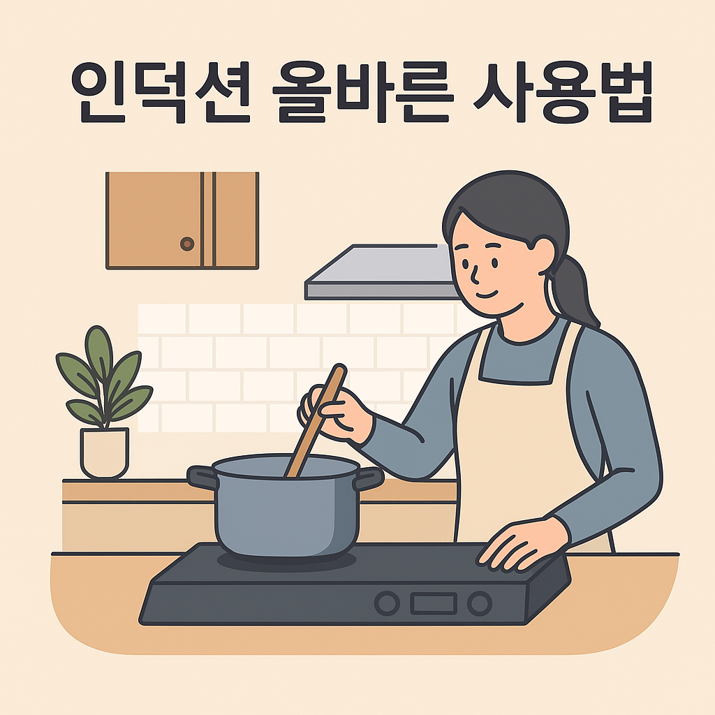 인덕션 올바른 사용법 이미지