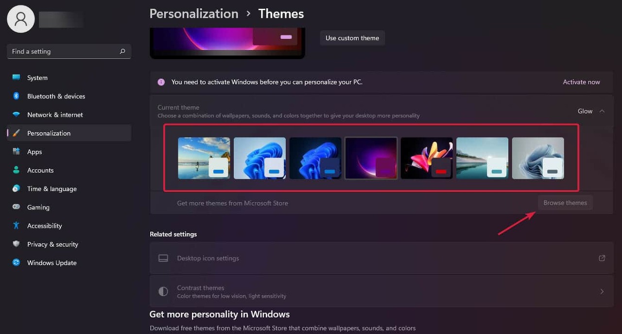 Windows 11 테마를 적용하는 방법