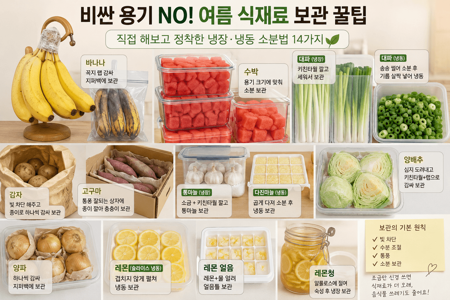 여름 식재료 보관법