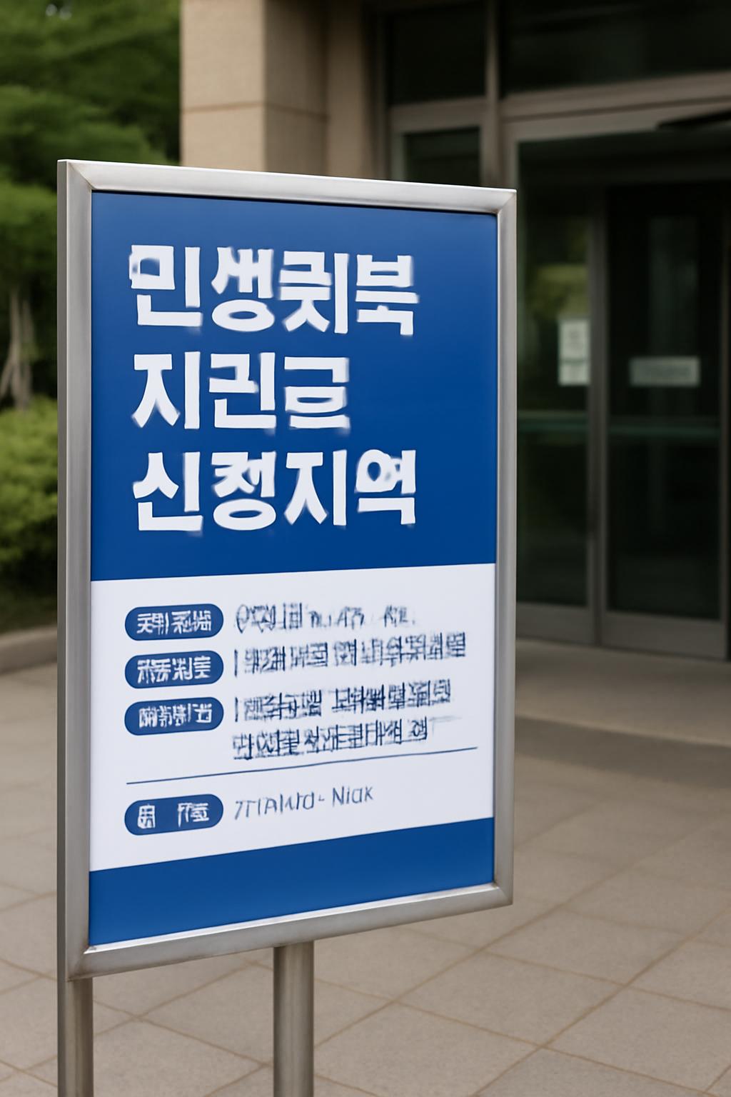 민생회복지원금 신청지역