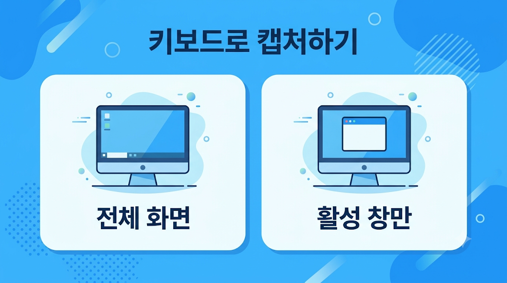 PrtSc와 Alt+PrtSc 캡처 비교