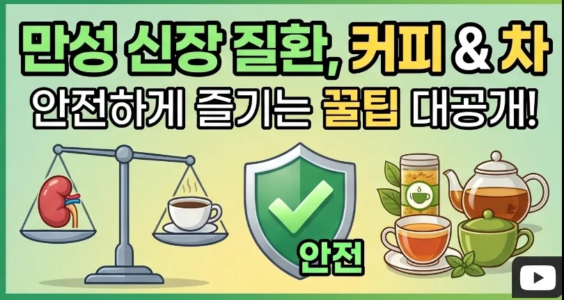 만성신장질환, 커피와 차 안전하게 즐기는 꿀팁 대공개!
