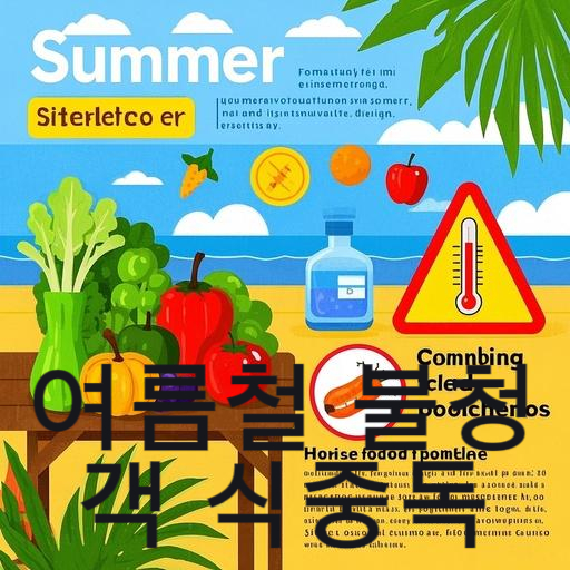 여름철 불청객 식중독!