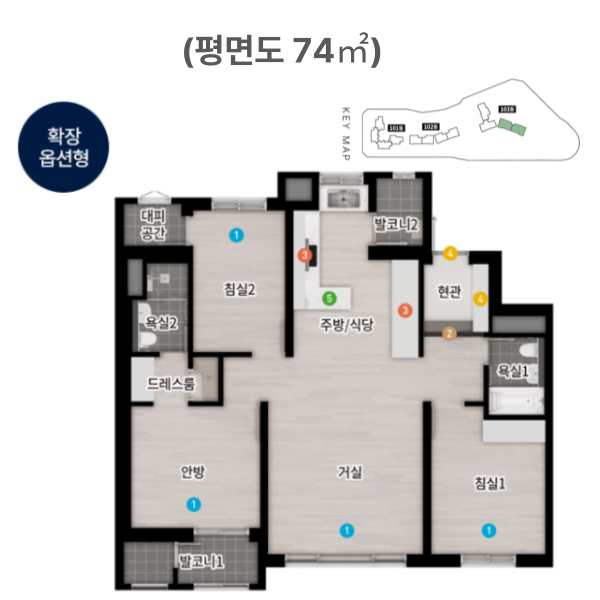 리아츠 더 인천 평면도