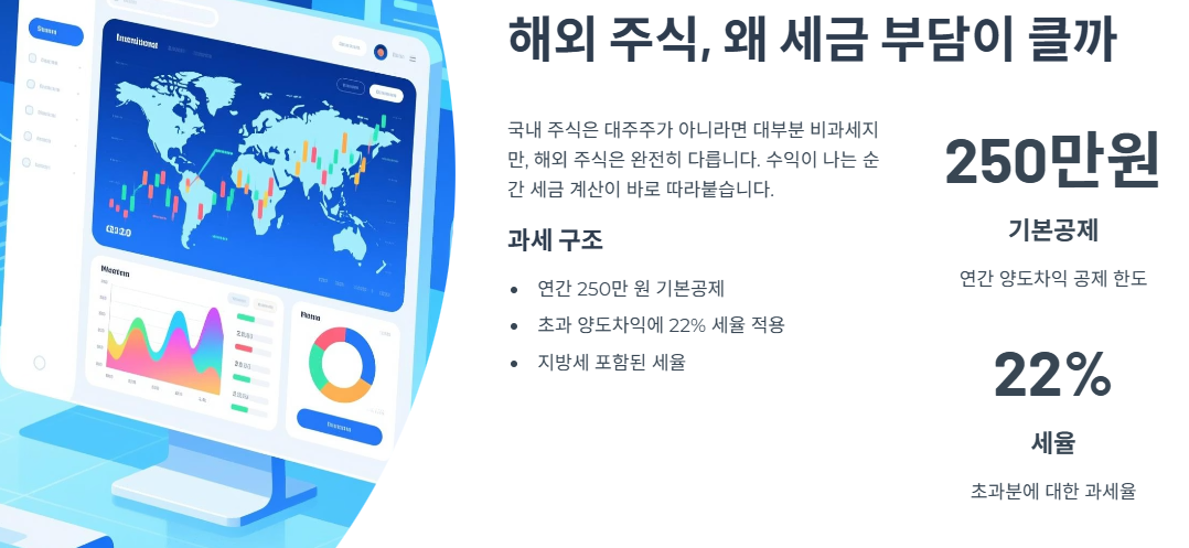 해외 주식, 왜 세금 부담이 클까