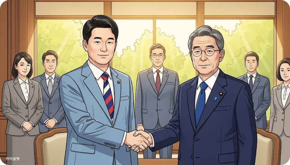 일본 총리와의 정상회담