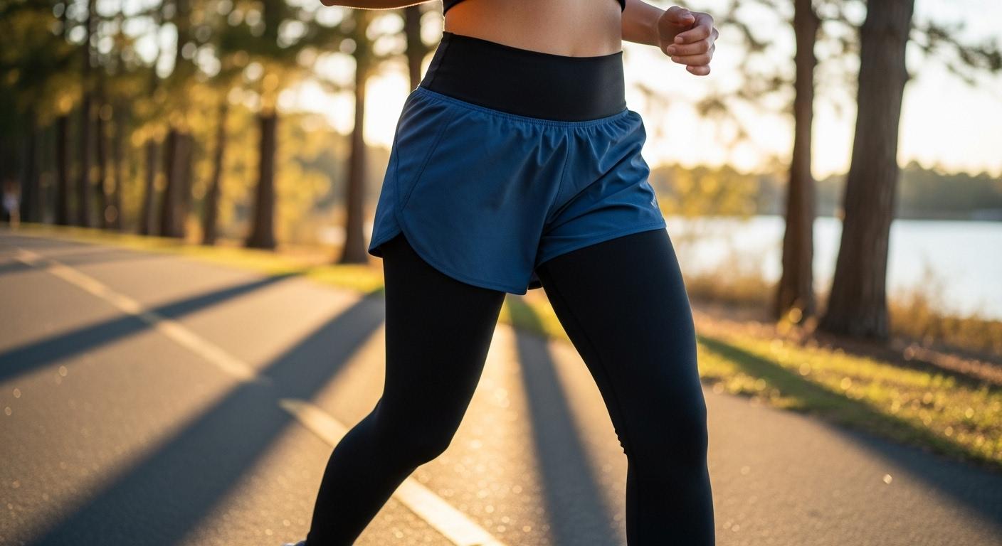 레깅스 위에 반바지