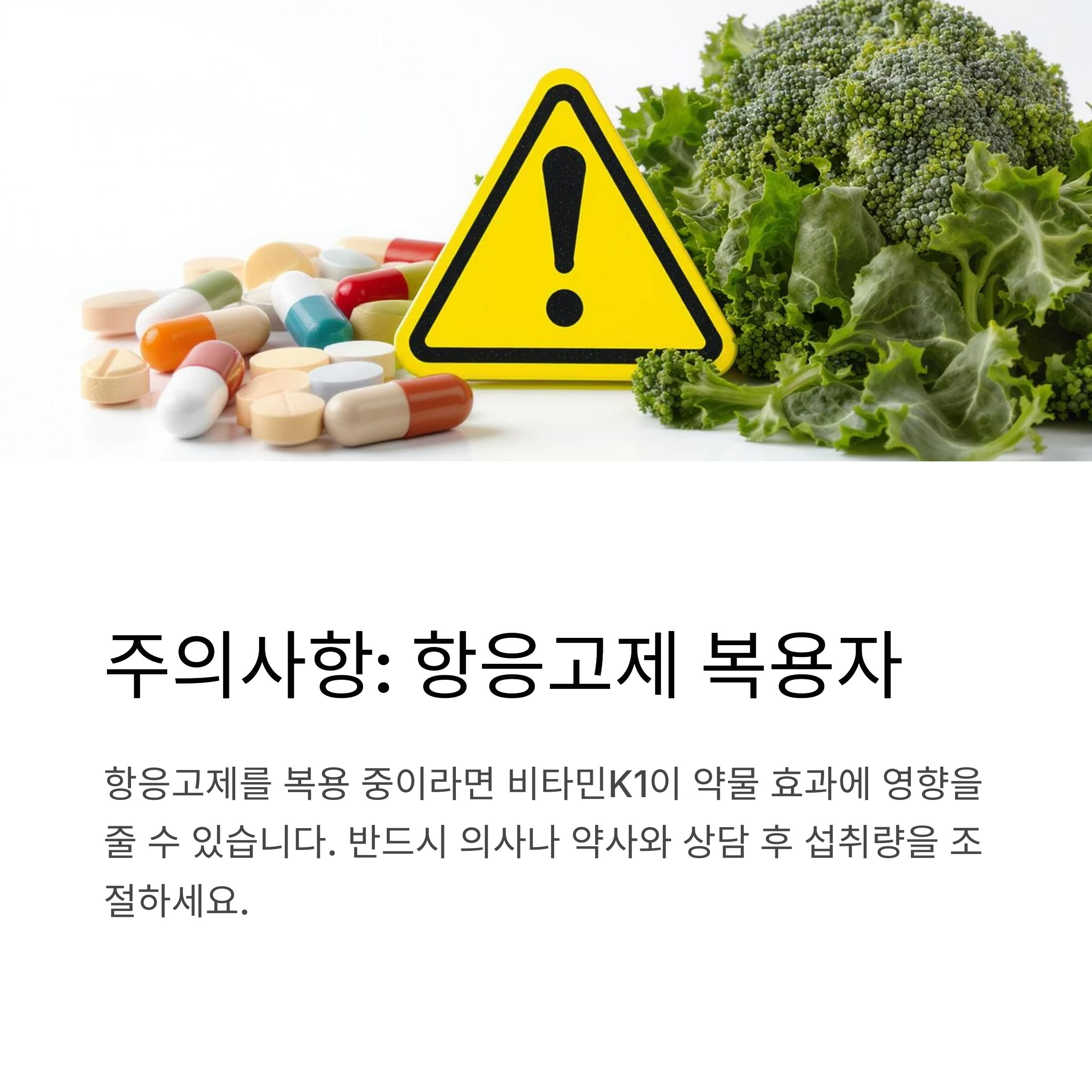항응고제 주의