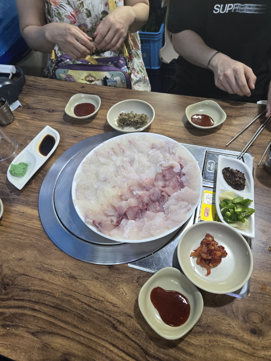 도미-광어-방어회