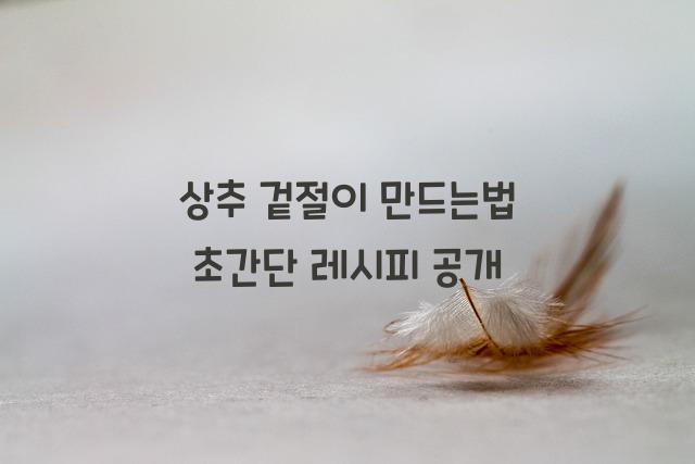 상추 겉절이 만드는법