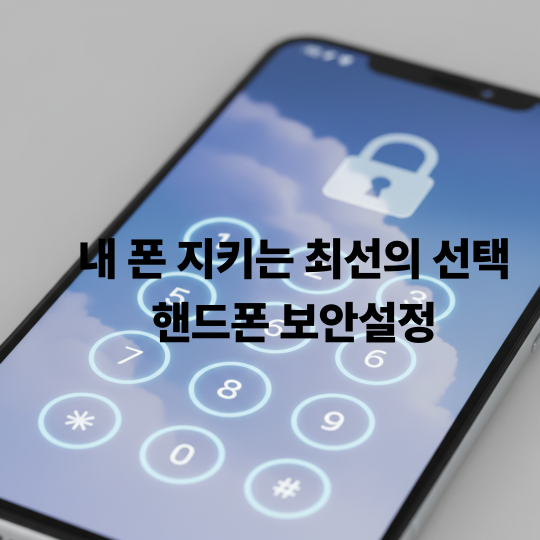 핸드폰보안설정