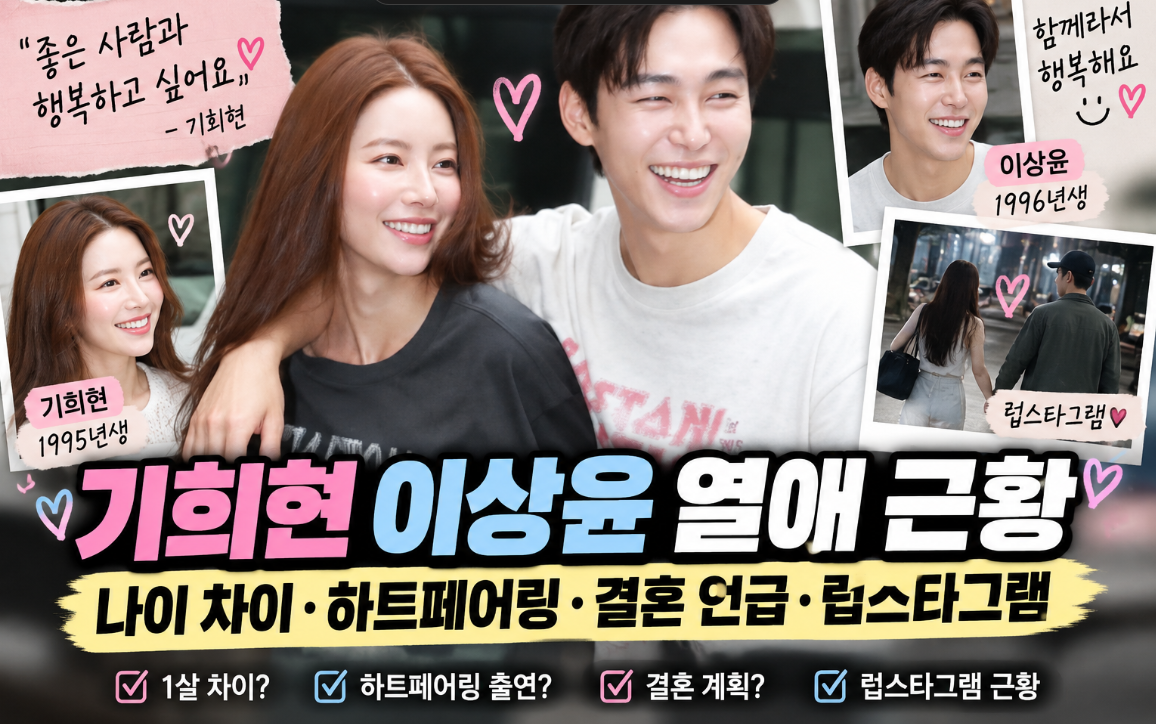 기희현 이상윤 열애 근황|나이 차이·하트페어링·결혼 언급·럽스타그램