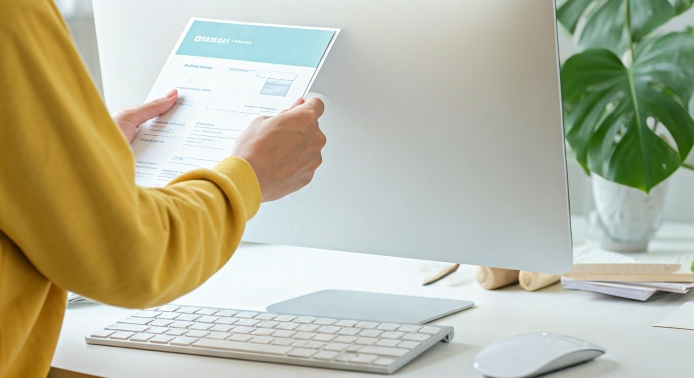 지원대상을 서류로 확인하는 이미지