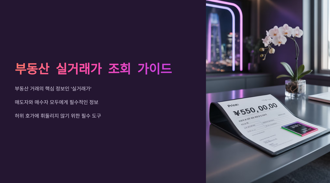 부동산 실거래가 조회