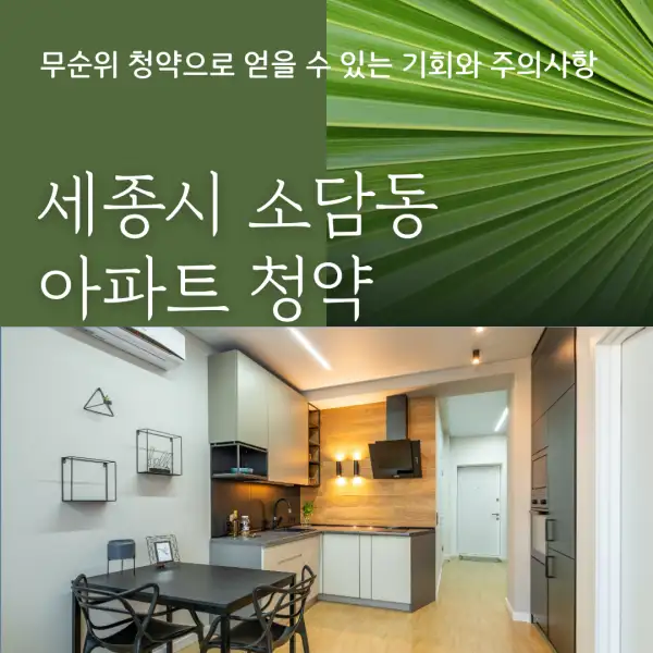 세종시 소담동 아파트 청약