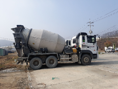 레미콘-레미콘믹서차