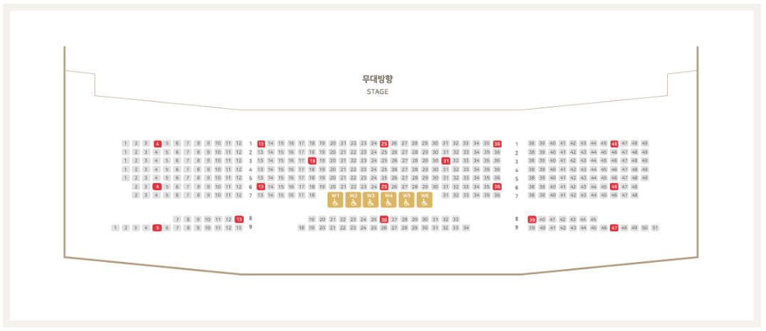 부산드림씨어터 좌석배치도 2층