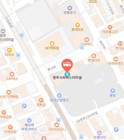 청주시외버스터미널 위치