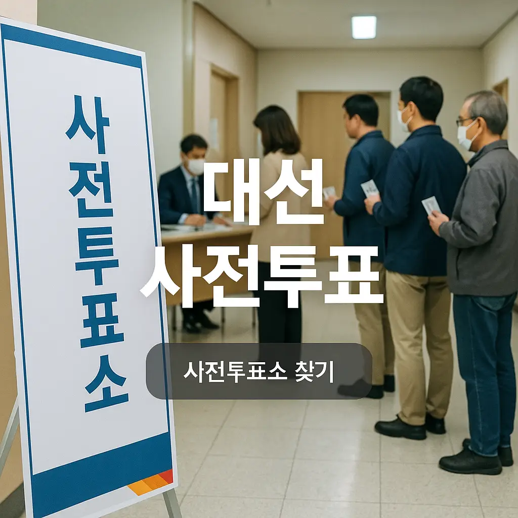 대선 사전투표소 위치 찾기