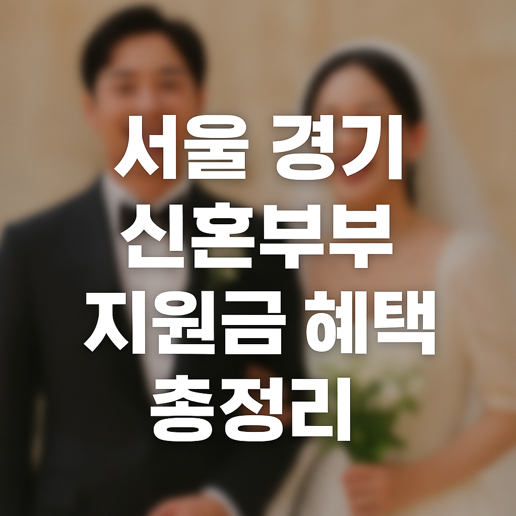 서울 경기 신혼부부 지원금 혜택