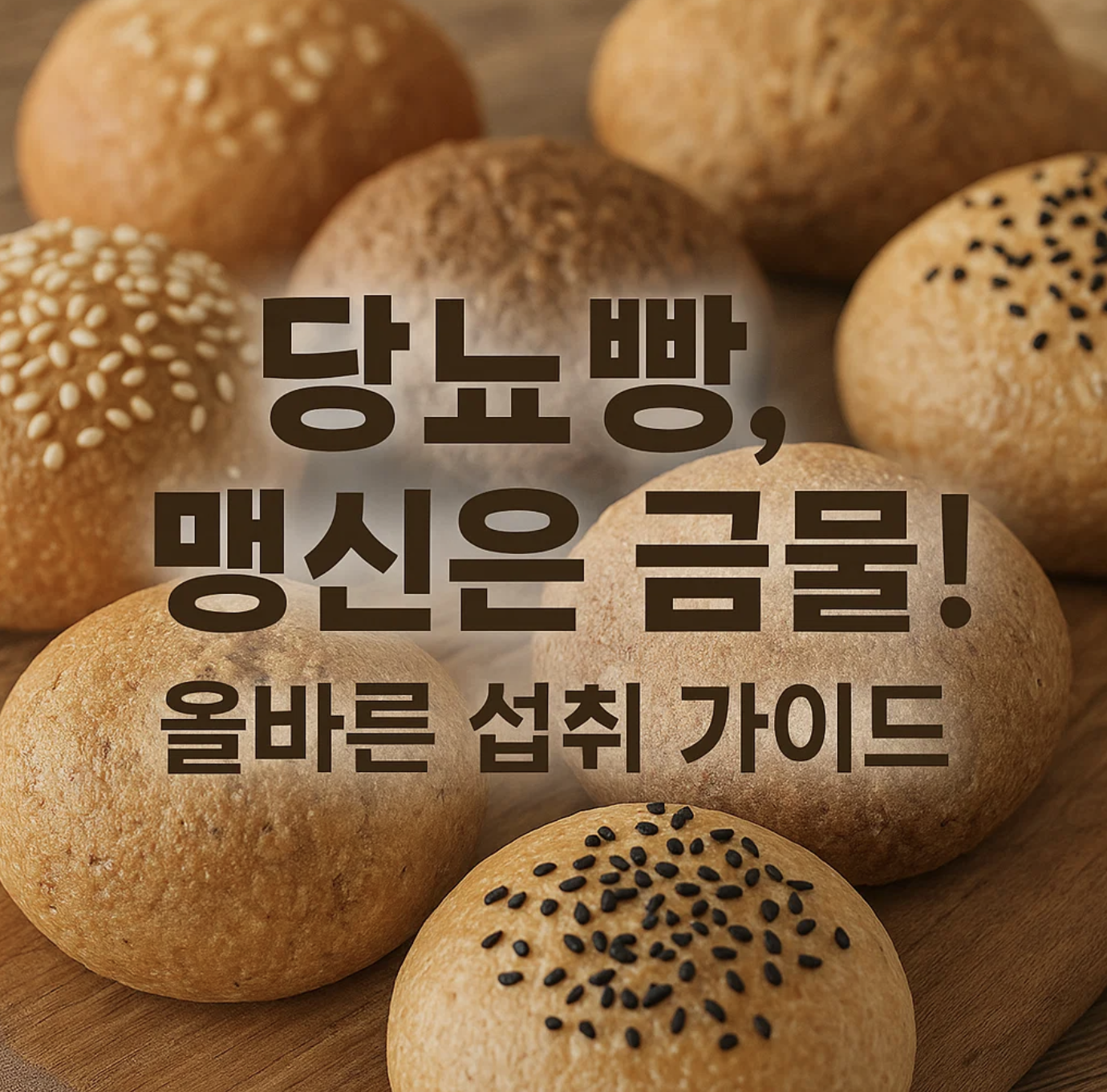당뇨빵, 맹신은 금물! 올바른 섭취 가이드