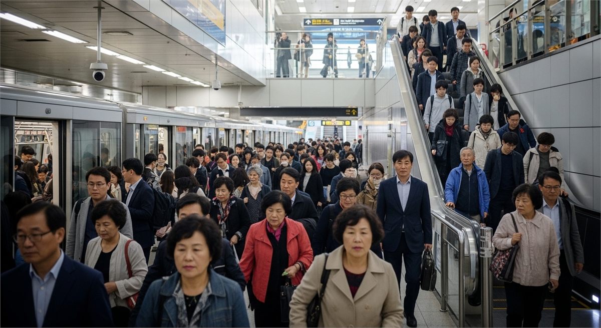 초고령사회와 노동시장 변화를 떠올리게 하는 출근길 풍경