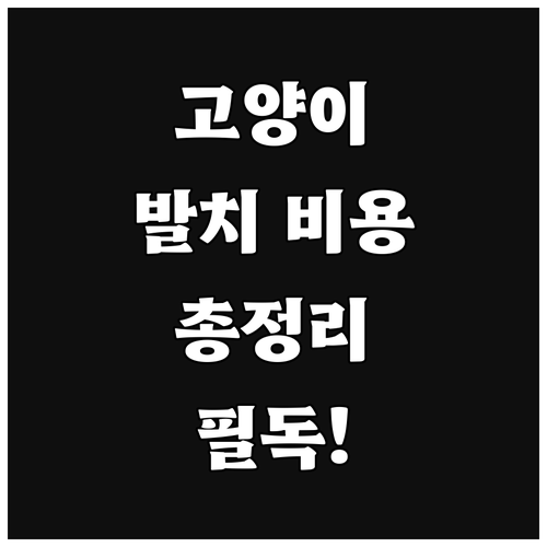 고양이 발치 비용 상세 안내: 원인,