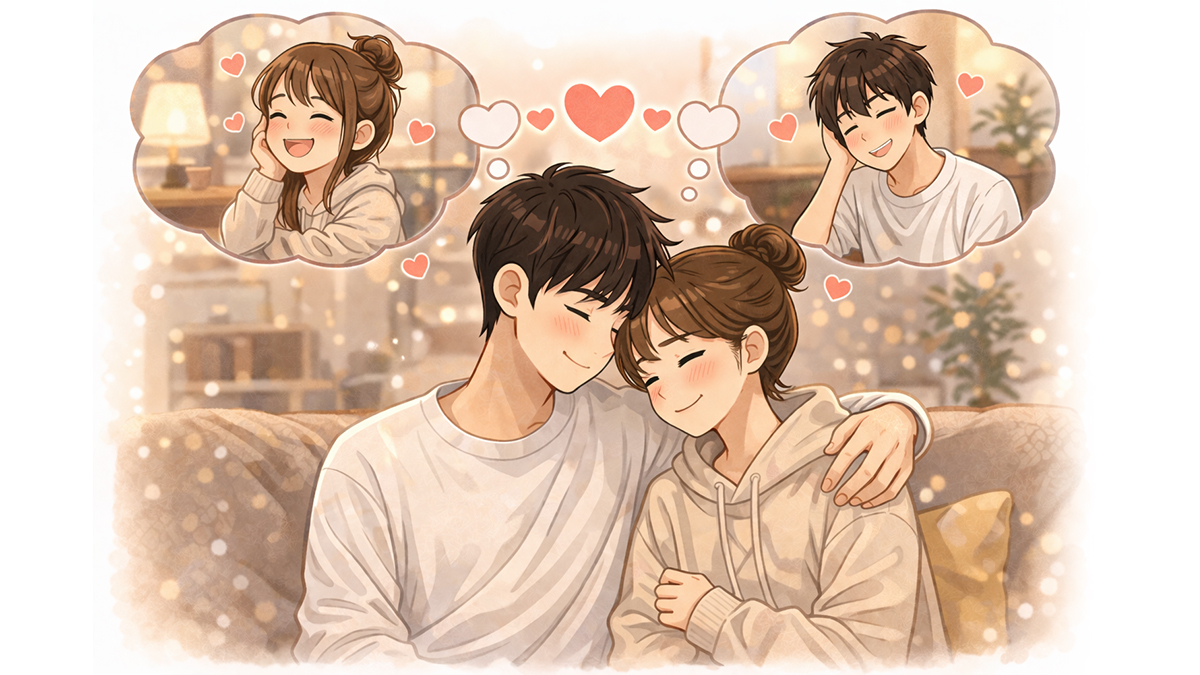 장기연애 커플이 말하지 않아도 서로의 마음을 이해하는 모습