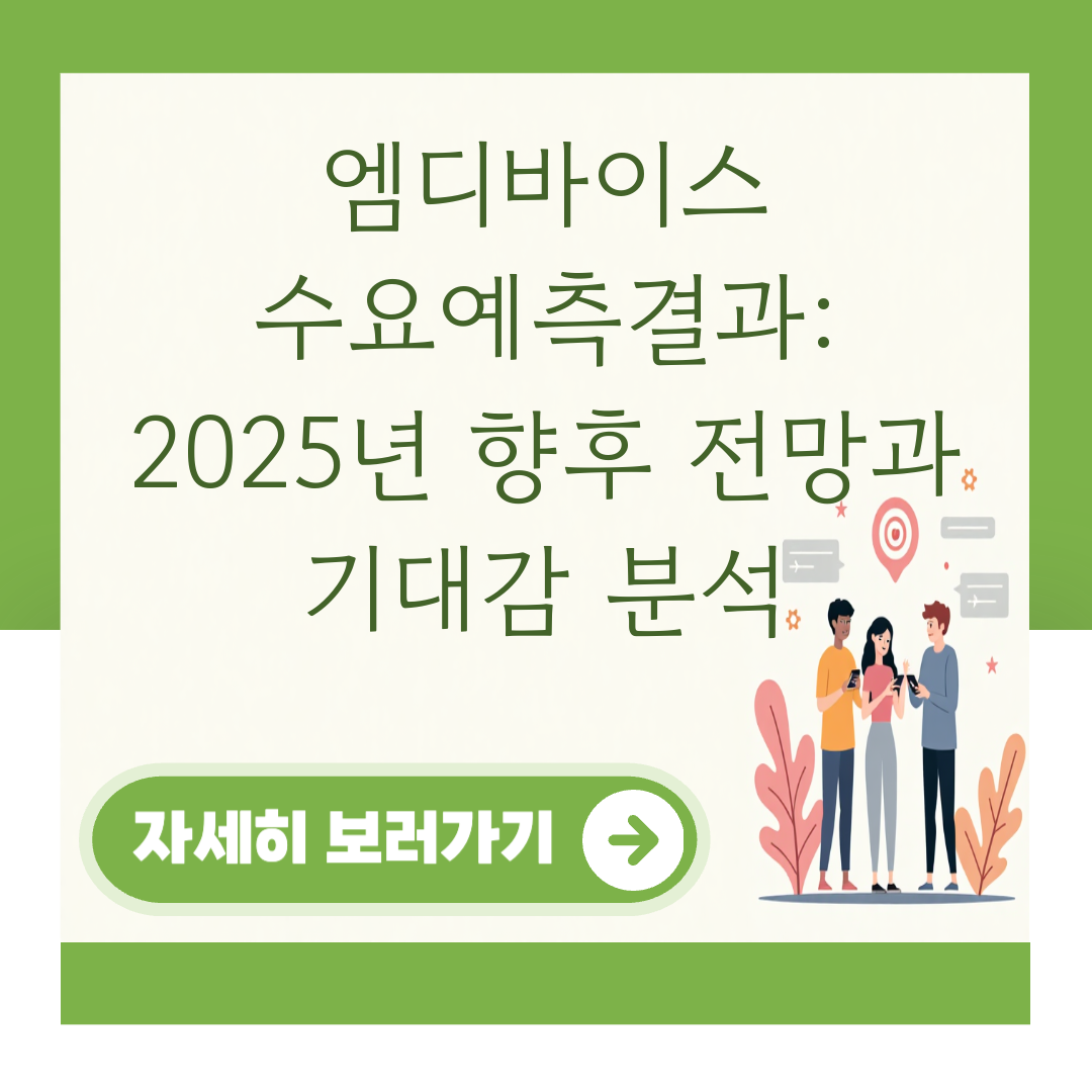 엠디바이스 수요예측결과: 2025년 향후 전망과 기대감 분석 대표 이미지