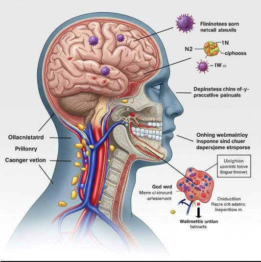 뇌수막염 경로 이미지